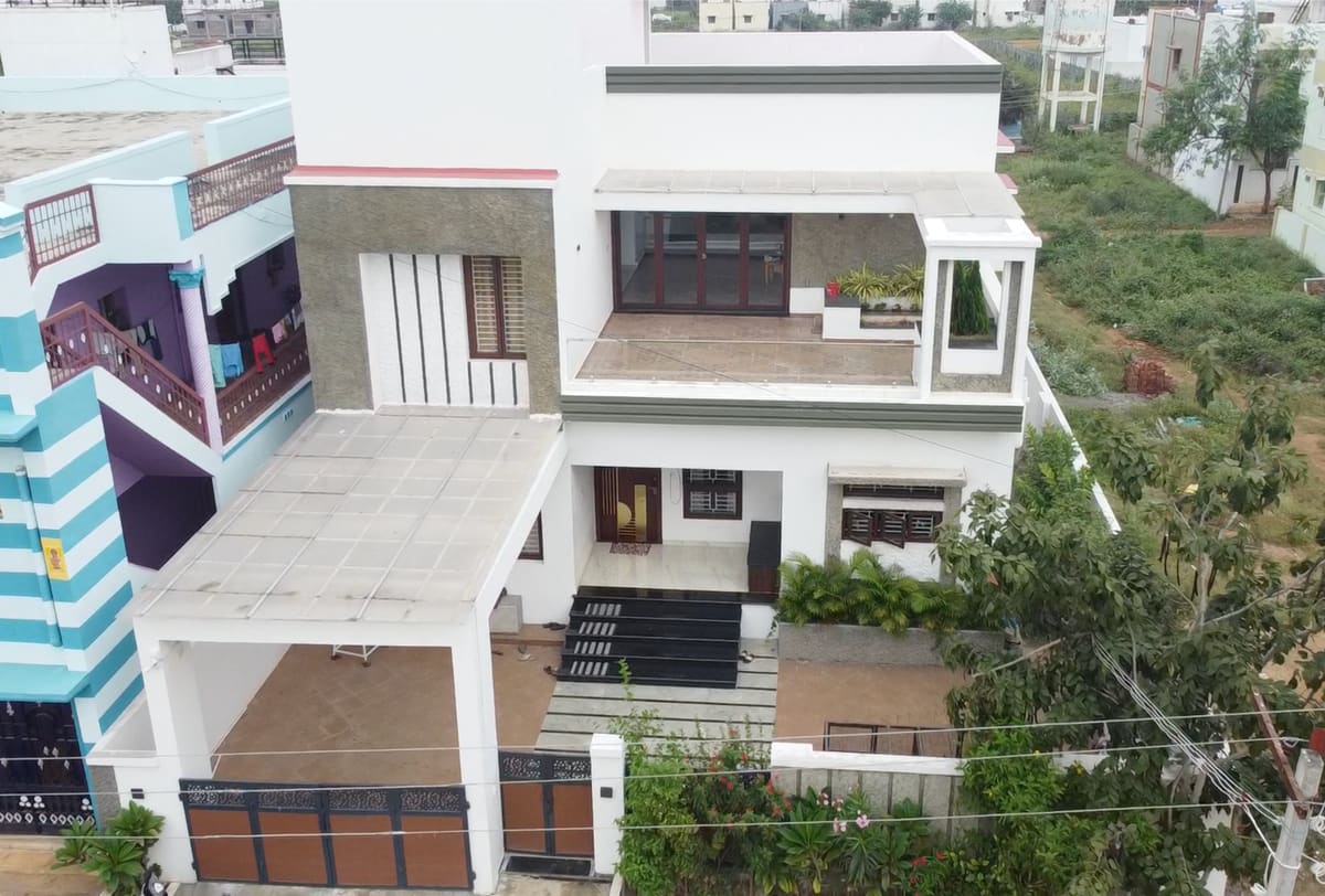 Raja Residence, Jeyam Nagar, Theni — a completed Poriyaalan home