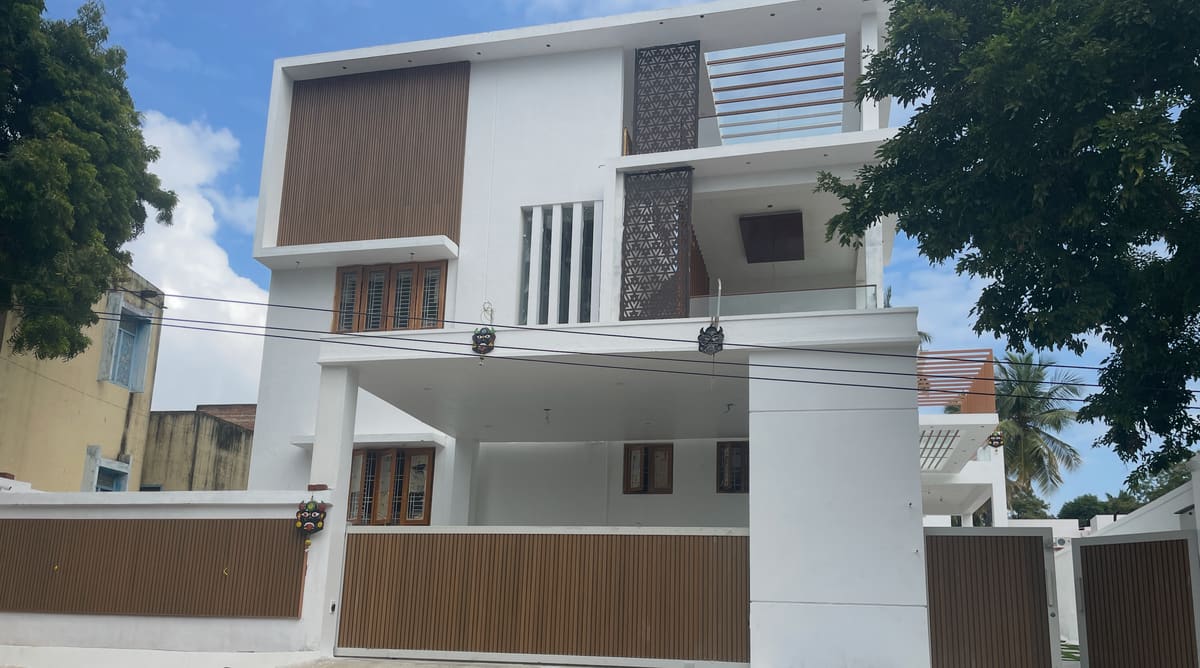 ShivaShree Residence, NRT Nagar, Theni — a completed Poriyaalan home